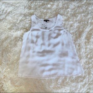 Express White Sleeveless Blouse